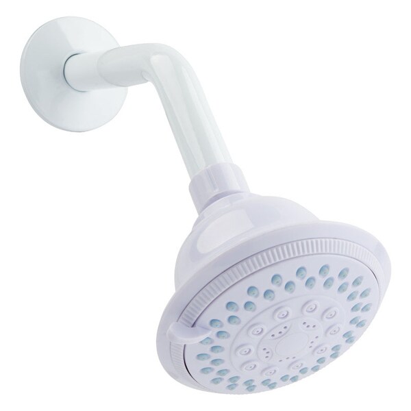 Oakbrook Collection OakBrook White PVC 5 settings Wallmount Showerhead 1.8 gpm 520 A5347WT-WS - main